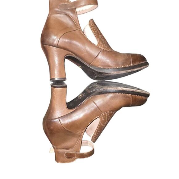 Neosens Anthropologie Women Leather Brown Size 36 Ankle Boot - Picture 4 of 7